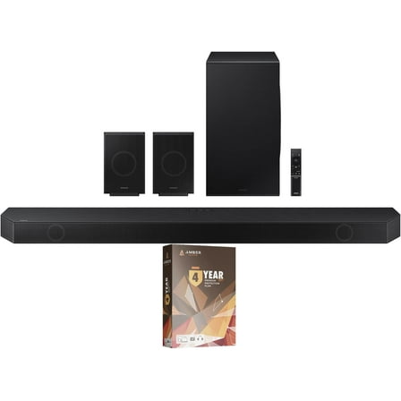 Samsung HW-Q990D 11.1.4ch Soundbar with True Dolby Atmos Sound and 4 Year Amber Protection Plan (2024)