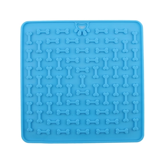 Zoowhale Pet Supplies, Siliocon Licking Mat, Cat, Dog, Pet Slow Feeding with Suction Cup, Feeding Bowel (Red, Medium)