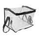 thumbnail image 5 of Bolsa de almacenamiento de libros transparente, bolsa de PVC transparente, bolsa de libros para mover, impermeable, para mantener el orden Negro, 5 of 9