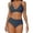 Navy, variant on Womens Bikini Swimsuits Womens Two Piece Swimsuit Women's Bikini Split Swimsuit Special Fabric Solid Color Bandeau Swimsuit