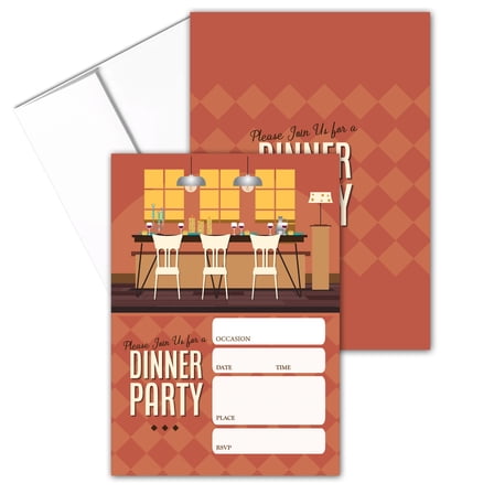Stonehouse Collection | Dinner Party Invitations for Kids and Adults | Fill in t