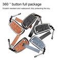 thumbnail image 4 of Dalazy Key Case Bag Seamless 360° Full Package Unlocking Keys Holder Remote Shell Portable Controller Auto Keychain Protector Silver/Brown, 4 of 6