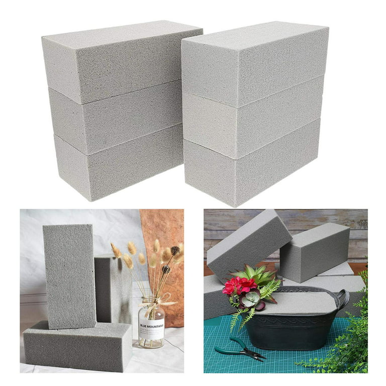 Efavormart Set of 3 Green Wet Foam Floral Bricks Styrofoam Blocks for  Floral Arrangements 