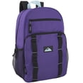 thumbnail image 4 of Trailmaker 24 Pack Multicolor Mesh Side Pocket 17 Inch Backpacks, Padded Shoulder Straps for Travel, Commute, 4 of 8