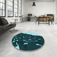 thumbnail image 3 of Ahgly Company Indoor Rectangle Patterned Deep Teal Green Area Rugs, 8' x 12', 3 of 6