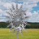 thumbnail image 2 of silver Retro wrought iron metal ornaments wrought iron windmill, 2 of 5