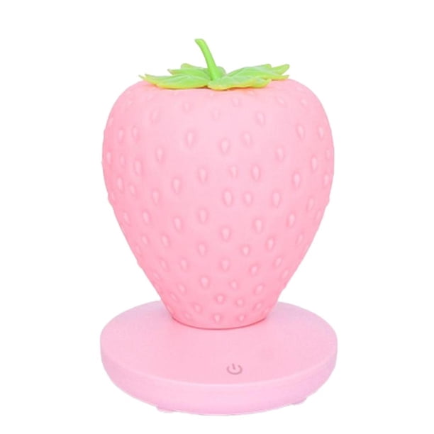 Bonita luz nocturna para niños, regalo divertido, lámpara de cumpleaños para adolescentes y niños pequeños Rosa