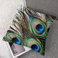 thumbnail image 7 of PIKWEEK Peacock Pattern Peacock Feather Throw Pillow Cover, Set of 2 Short Plush Material Sofa Throw Pillow Covers, Car Throw Pillow Covers, Multiple Specifications, 7 of 7