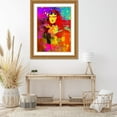 thumbnail image 3 of Stephen Chambers 19x24 Gold Ornate Wood Framed With Double Matting Wall Art Titled - Mona Lisa Redux, 3 of 6