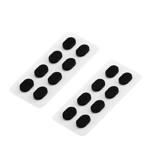 8 pares de gafas de sol de goma negra con almohadillas nasales antideslizantes