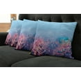 thumbnail image 5 of Ambesonne Floral Throw Pillow Cover 4 Pack, Retro Cherry Blossom, 16", Pink Blue, 5 of 5