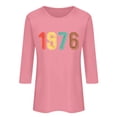 thumbnail image 4 of 50th Birthday Gifts for Women Vintage 1976 T Shirts for Women 3/4 Length Sleeve Tops Retro Birthday Party Top Business Casual Outfits Short Sleeve Graphic Tee Tops 2026 Summer Beach Vacation Outfits, 4 of 4