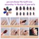 thumbnail image 2 of 12 juegos de uñas postizas de almendra mediana, uñas postizas de almendra mediana mate, cubierta completa para Nail Art DIY, 2 of 5
