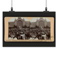 thumbnail image 2 of Print: Massive Clock With Floral Dial And Hands 50 Ft Long North End Of, 2 of 4