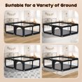 thumbnail image 7 of Gimars Upgraded 320D Washable Baby Playpen , 50''*50'' Large Playpen for Toddlers, Sturdy & Safe Playpen with Padded Cotton Top Rod for Protecting Babies, Baby Play Yard with Zipper Gate,Black, 7 of 7