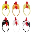 thumbnail image 5 of UNTERING Headband Hairband Funny Photo Booth Cartoon Rooster Headband Party Headpiece Padded Headband for Music Festivals, 5 of 7