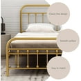 thumbnail image 5 of NNV Vintage Platform Metal Twin Bed Frame, Easy Assembly, Gold, 5 of 7