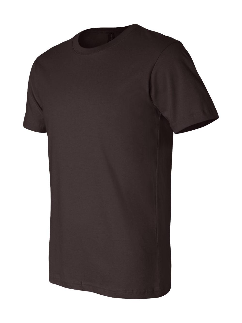 Bella + Canvas - Unisex Jersey Short-Sleeve T-Shirt-BROWN-L