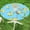 Blue & Yellow, variant on Spandex Elastic Fitted Round Tablecloth for 57"-68" Tables, Stretch Washable Reusable Table Cover for Outdoor Picnic, Camping, Dining, Kitchen, Patio and Party, Weave