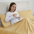 thumbnail image 4 of Nestl Pillow Cases, 1800 Series Luxury Soft Microfiber Queen/Standard Pillow Cases Set of 2 (20"x30"), Breathable & Easy Care Pillow Covers, Camel Gold,, 4 of 6