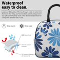 thumbnail image 3 of Obrewu Blue Pioneer Flower Lunch Bag for Adult, Insulated, Leakproof, Oxford Cloth, 3 of 7