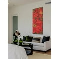 thumbnail image 6 of Marmont Hill "Floral Frenzy Red II" Painting Print on Canvas, 6 of 7
