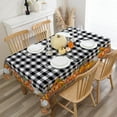 thumbnail image 5 of Fall Tablecloth 60x120 for Recatangle Table - Vintage Fall Decorations for Home - Black Plaid Pumpkins Table Cloth Thanksgiving Decor for Dinning, Home, Party, 5 of 6