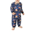 thumbnail image 2 of Qiylii Christmas Family Matching Pajamas Set, Cartoon Reindeer Tops+Pants, 2 of 6