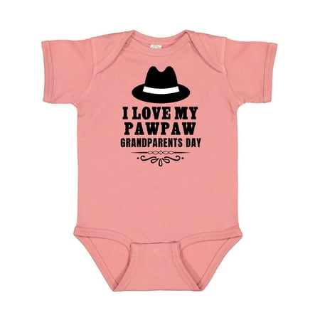 

Inktastic Grandparents Day I Love My Pawpaw Gift Baby Boy or Baby Girl Bodysuit