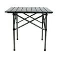 thumbnail image 3 of Foldable Camping Table Portable Roll up Table Collapsible Table with Storage Bag S 52x52x50cm, 3 of 9