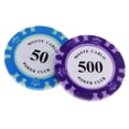 thumbnail image 4 of 14 Piezas de Fichas de Poker Sunnimix para Juego Texas de Table Games, 4 of 8
