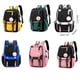 thumbnail image 4 of Guardurnaity Unisex para ordenador portátil con patrón impreso, vaquera con correas de colchón de aire, bolsa de adorno colgante con patrón de Mochilas Rosado, 4 of 6