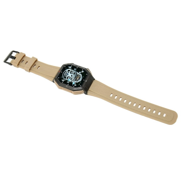 Military Smart Watch, All Round Monitoring Slim 350mAh Calling Alarm Clock Weather Forecast Watch Sedentary Reminder with Speaker for Outdoor