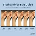 thumbnail image 7 of Tilo Jewelry 14K White Gold Polished Ball Stud Post Earrings with Comfortable Silicone-backs | 4mm | Classic Everyday Earrings | Women, Men & Unisex, 7 of 7