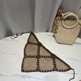 thumbnail image 3 of for Triangle Bandana Turban Crochet Hair Scarf Color Matching Hairband Knitted Headband for Women Trend Hair Accesso, 3 of 9