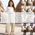 thumbnail image 3 of mgoYE Girls Uniform Pants Wide Leg Dress Pants Casual School, 3 of 5