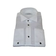 thumbnail image 2 of Men CEREMONIA Formal Cotton Shirt Wingtip Slim Fit Turkey #PLA 13 Crinkled White, 2 of 5