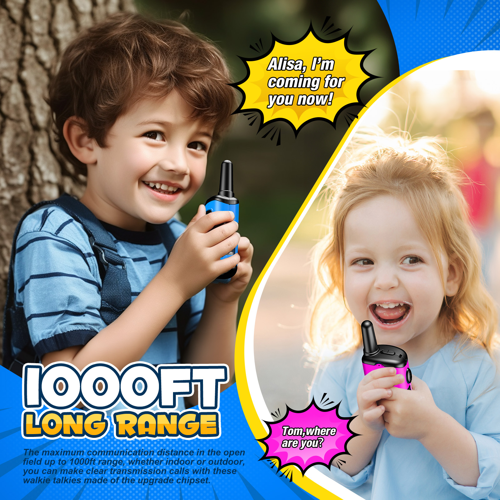 ATOPDREAM Mini Robot Walkie Talkies photo 2