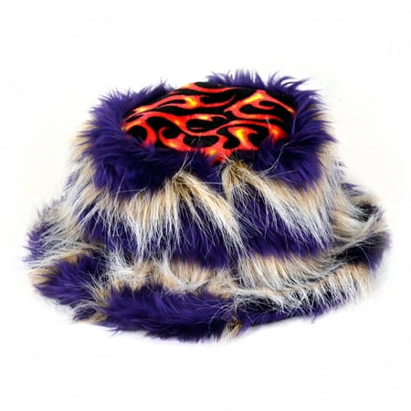 Furry Animal Print Hat