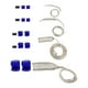 thumbnail image 3 of Kit de manguito de manguera trenzada de acero inoxidable 8092 para radiador de línea de combustible de vacío de aluminio Azul, 3 of 9