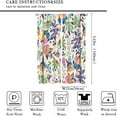 thumbnail image 5 of Floral Print Curtains for Living Room, Boho Paisley Flower Window Treament for Bedroom, Colorful Jacobean Blackout Drapes 2 Panel Sets,42x63 Inch, 5 of 6