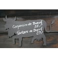 thumbnail image 2 of Coppel, Anna 24x17 Black Ornate Wood Framed with Double Matting Museum Art Print Titled - Carpaccio De Boeuf, 2 of 4