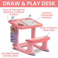 Disney Princess 3Piece Art & Play Toddler RoominaBox by Delta Children Includes Draw