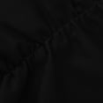 thumbnail image 3 of asdoklhq Dresses for Women Prom Dresses Women's Short-sleeved Elastic Waist Ruched Dress Black 2X, 3 of 5