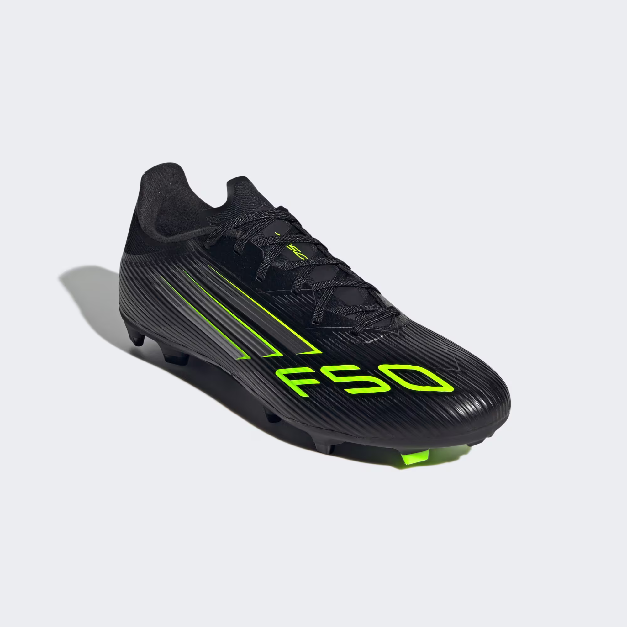 thumbnail image 2 of Tenis de Fútbol Adidas F50 League FG Hombre Negro Neón Profesional para Pasto Natural, 2 of 5