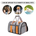 thumbnail image 1 of Bolso de viaje para gatos al aire libre, bolso plegable para mascotas, bolso de viaje para mascotas (gris claro S) Likrtyny Libre de BPA, 1 of 3
