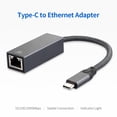 thumbnail image 4 of Adaptateur Type-C vers Ethernet USB-C vers RJ45, Câble Réseau Prend en Charge 10/100/1000 Mbps, Compatible avec Mac OS Android Win7/8/10/XP, Gris, 4 of 8