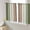 Green, variant on Burnt Orange Semi Sheer Curtains 63 Inch Length 2 Panels Set, Farmhouse Wood Grain Brown Vertical Striped Sheer Kitchen Curtain Privacy Voile Window Curtain for Living Room Bedroom Rod Pocket Drapes