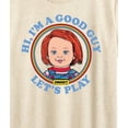 thumbnail image 3 of Chucky - I'm a Good Guy Lets Play- Womens Short Sleeve Graphic T-Shirt, 3 of 5