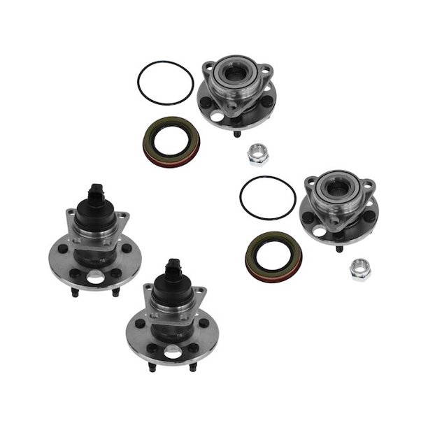 Wheel Hub and Bearing Kit 4 Piece Compatible with 1992 2005 Chevy